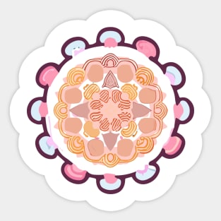 mandala Clamber Paintmandala Creep Pencil Sticker